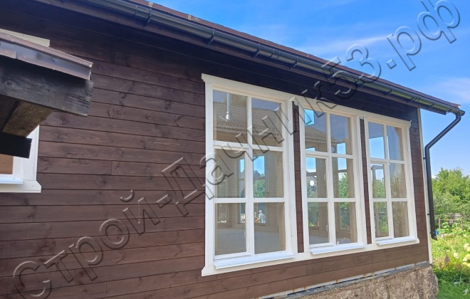 4 Каркасно-щитовой дом Д-28, 6х9м, 54 М², Московская область, Солнечногорский район, СНТ Прогресс-96 (5)